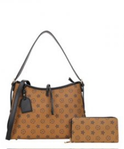 Monogram Fashion Handbag and Wallet LY9091 KHAKI